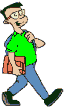 he is going to school !